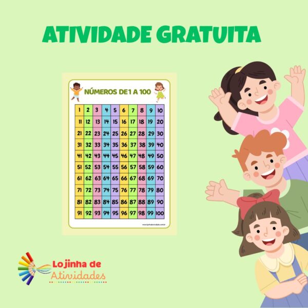 ATIVIDADE GRATUITA - TABELA NUMÉRICA