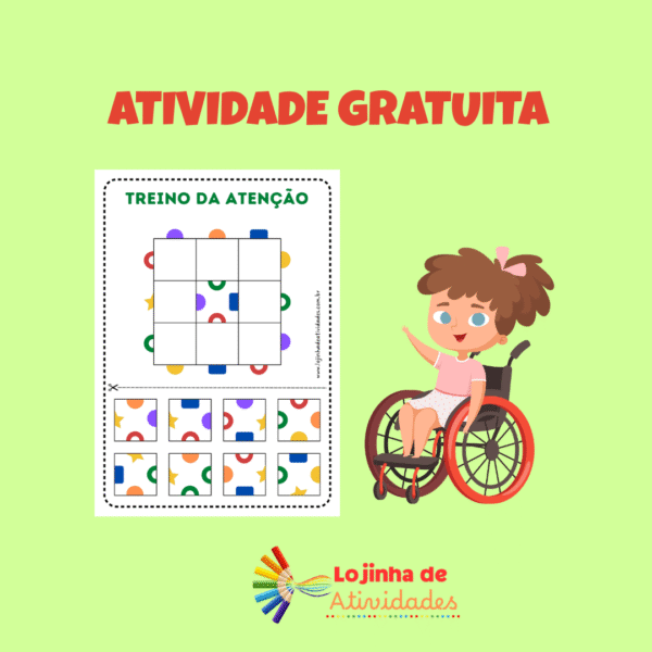 ATIVIDADE GRATUITA - TREINO DA ATENÇÃO