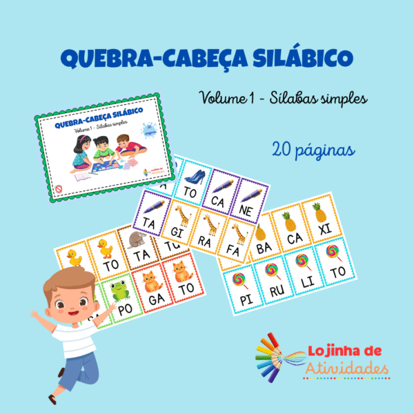 QUEBRA-CABEÇA SILÁBICO VOLUME 1