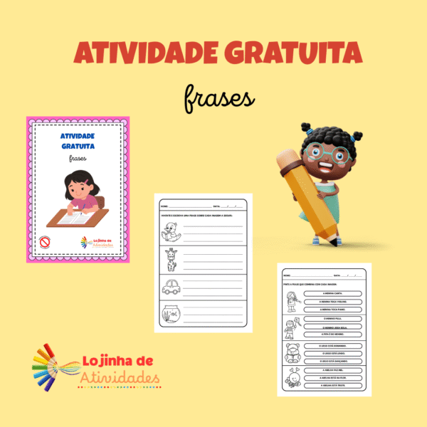 ATIVIDADE GRATUITA FRASES
