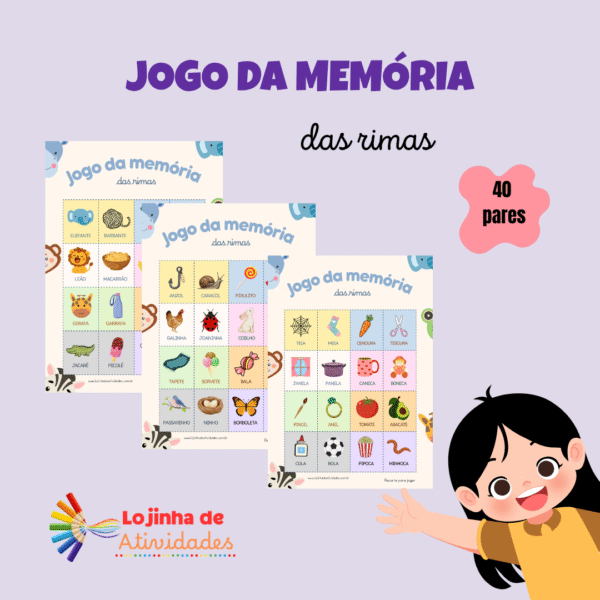 JOGO DA MEMÓRIA DAS RIMAS